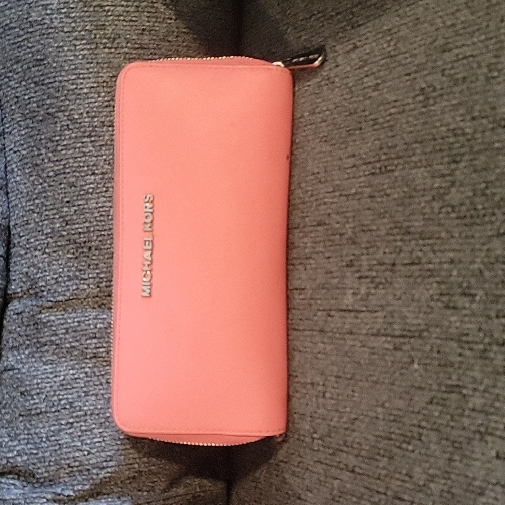 MICHAEL KORS WALLET - PRE-OWNED, GRAPEFRUIT